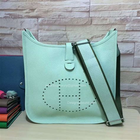 replica hermes evelyn iii gm bag in green color|authentic hermes evelyne.